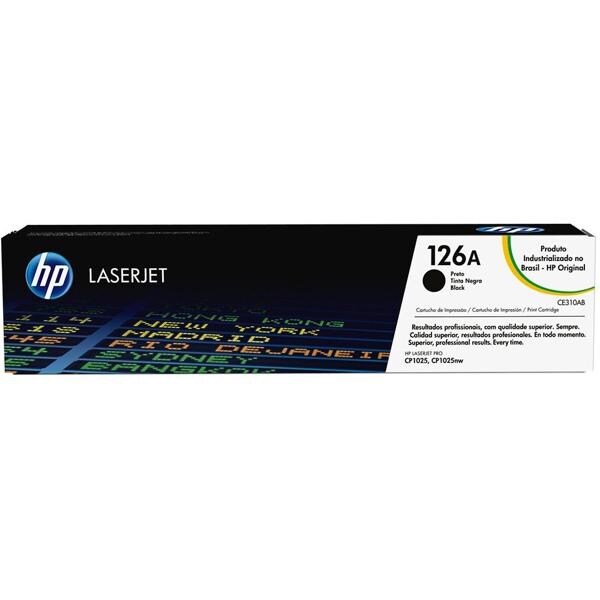 Toner HP 126A, Preto, Laserjet Original, (CE310A) Para HP Laserjet Pro M175a, M175nw, CP1025, M275, HP - CX 1 UN