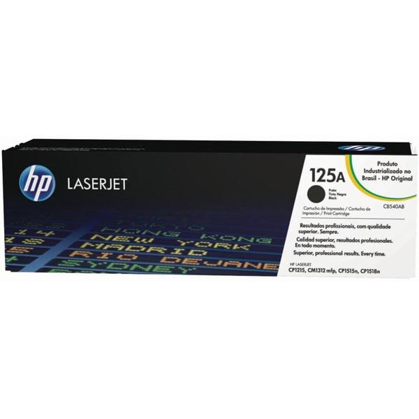 Toner HP 125A Preto Laserjet Original (CB540AB) Para HP Laserjet CP1515n, CM1312, CM1312nfi CX 1 UN