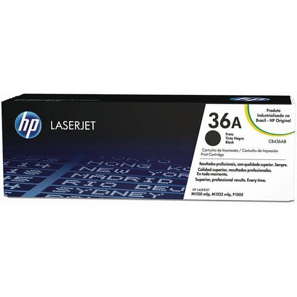 Toner HP 36A Preto Laserjet Original (CB436AB) Para HP Laserjet M1522nf, M1120 CX 1 UN