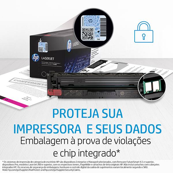Cartucho toner p/HP preto 201A CF400A HP CX 1 UN