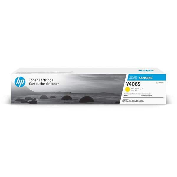 Toner HP para impressora Samsung, Amarelo Original, CLT-Y406S, SU467A, HP - CX 1 UN