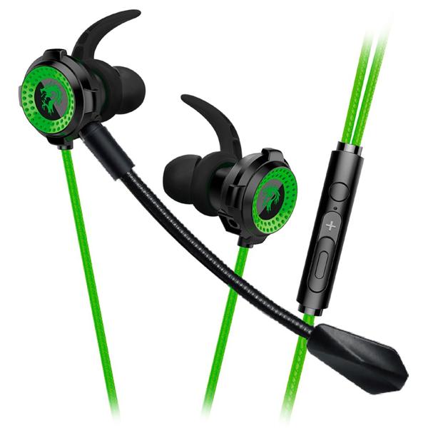 Fone de ouvido Earphone com microfonen Zahhak, Preto e Verde, EPZHGR, Elg - CX 1 UN