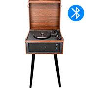 Vitrola Lennon, Retrô com pés e tampo de madeira, Bluetooth, AUX, SD, USB, Bivolt, SP622, Pulse - CX 1 UN