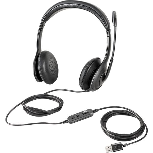 Headset com fio biauricular, Conexão USB, WHS 60 duo, Preto, 4010007, Intelbras - CX 1 UN