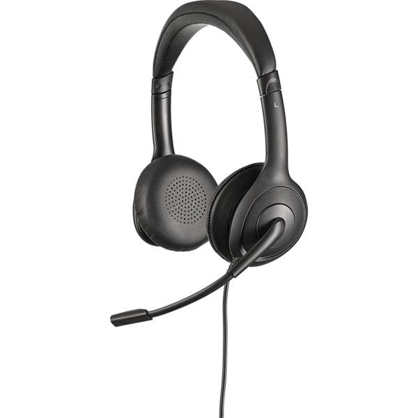 Headset com fio biauricular, Conexão USB, WHS 60 duo, Preto, 4010007, Intelbras - CX 1 UN