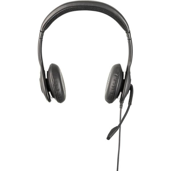 Headset com fio biauricular, Conexão USB, WHS 60 duo, Preto, 4010007, Intelbras - CX 1 UN