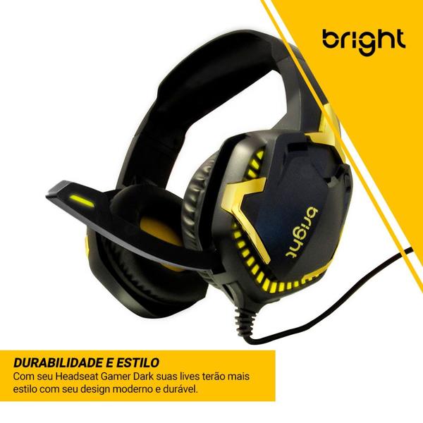 Headset Gamer Dark, 7.1, USB. P3, com microfone, GHP013, Bright - CX 1 UN