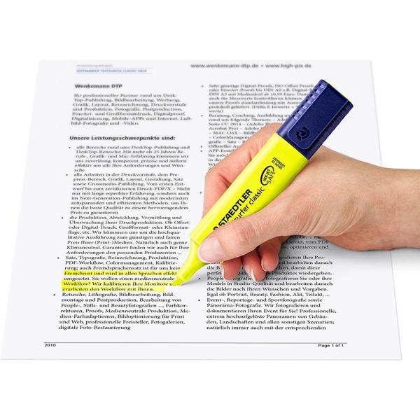 Pincel marca texto amarelo Textsurfer 3641BKDA03 Staedtler BT 1 UN