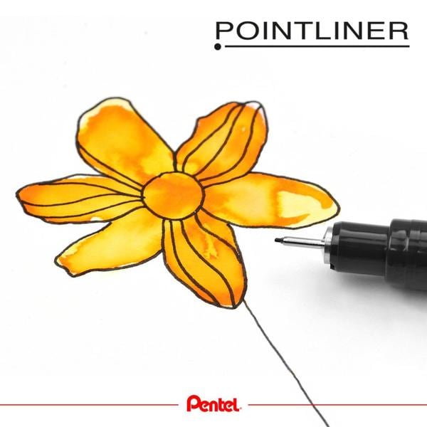 Caneta Nanquim point liner, com 5 Pontas - Pentel BT 1 UN