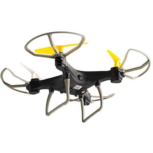 Drone Multi Fun Alcance de 50m Flips em 360° C/Controle Remoto Preto/Amarelo- ES253 CX 1 UN