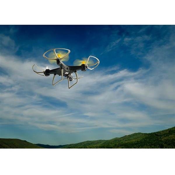 Drone Multilaser Fun Alcance de 50m Flips em 360° C/Controle Remoto Preto/Amarelo- ES253 CX 1 UN