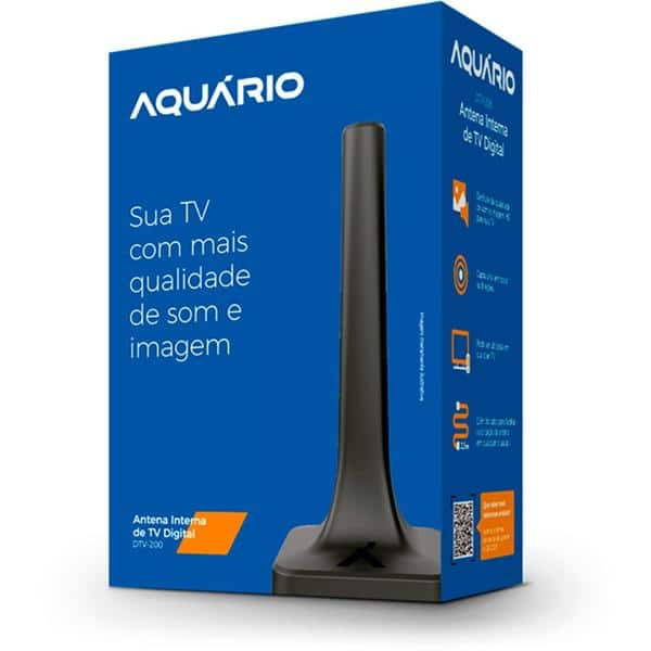 Antena Digital interna UHF e HDTV DTV, 200, Aquario - CX 1 UN