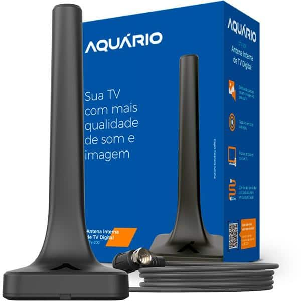 Antena Digital interna UHF e HDTV DTV, 200, Aquario - CX 1 UN