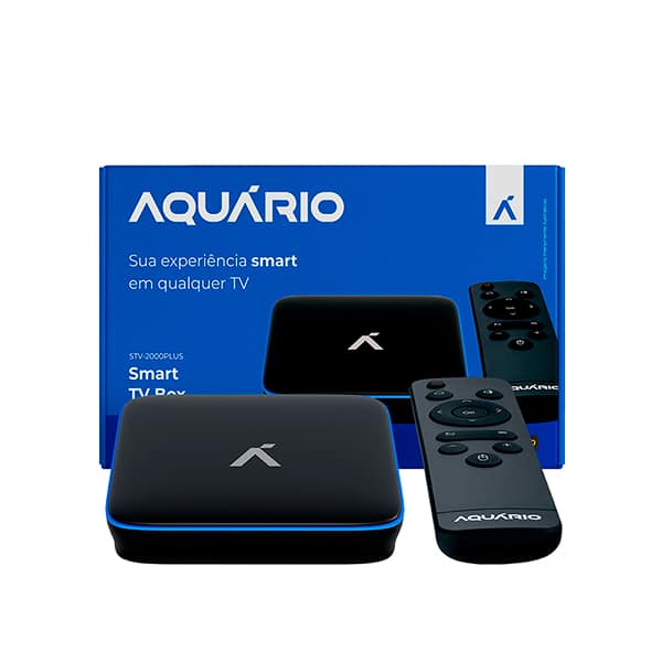 Smart Box 4K STV 2000 Plus, Bivolt, HDMI, AV, Wi-Fi, Ethernet, Aquário - CX 1 UN Smart Box 4K STV 2000 Plus, Bivolt, HDMI, AV, Wi-Fi, Ethernet, Aquário - CX 1 UN