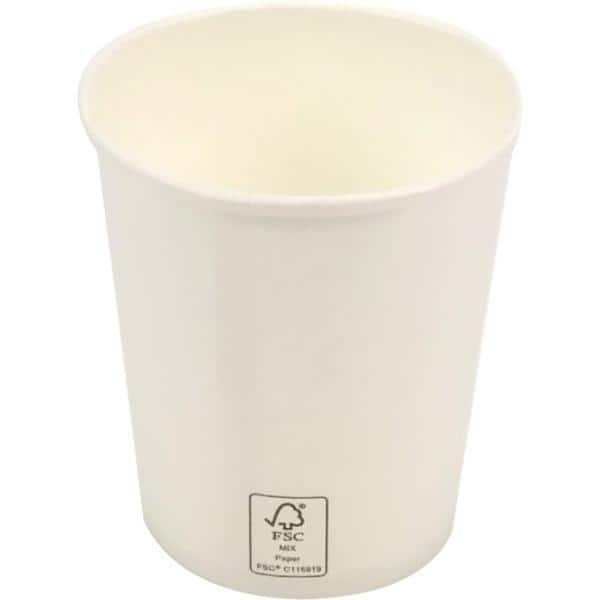 Copo de papel descartável biodegradável 210ml SW7-Wh Hxin PT 50 UN
