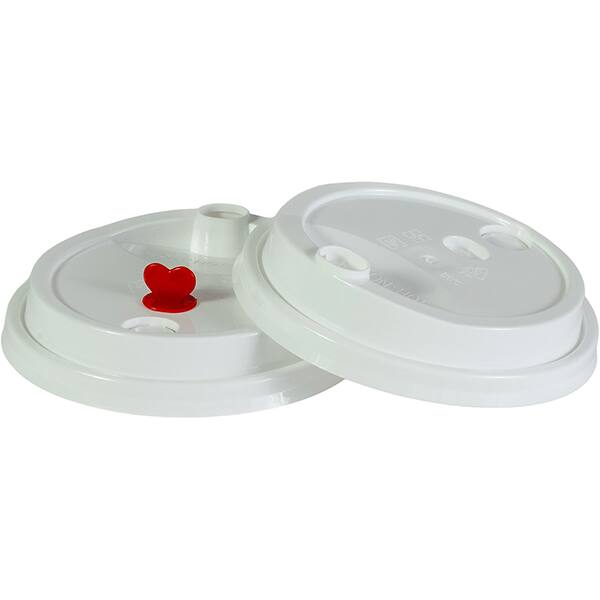 Tampa p/ copos descartáveis 350ml branca 4000 Talge PT 25 UN