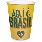 Copo de papel descartável, Copa 2022, 240ml, 23410270, Cromus - PT 8 UN