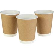 Copo de papel descartável kraft 350ml 3303 Talge PT 25 UN