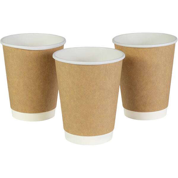 Copo de papel descartável, 350 ml, Kraft, Talge - PT 25 UN