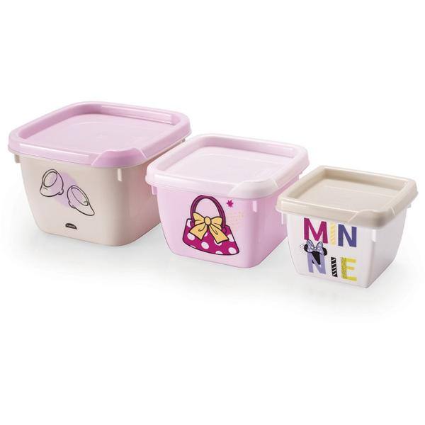 Pote escolar c/ 3 conect Minnie Baby 7745 Plasutil PT 1 UN