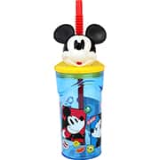 Copo com canudo Mickey, 360ml, Yazi - UN 1 UN Copo com canudo Mickey, 360ml, Yazi - UN 1 UN