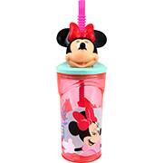 Copo com canudo Minnie, 360ml, Yazi - UN 1 UN Copo com canudo Minnie, 360ml, Yazi - UN 1 UN
