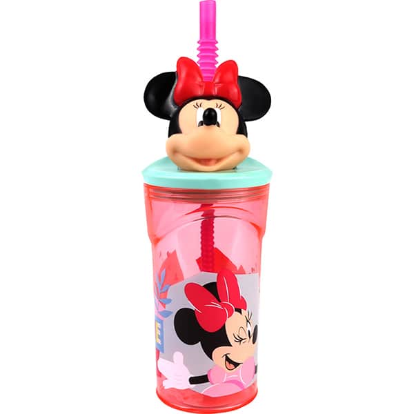Copo c/canudo Minnie 360ml 26968 Yazi UN 1 UN