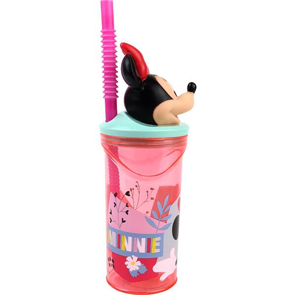 Copo c/canudo Minnie 360ml 26968 Yazi UN 1 UN