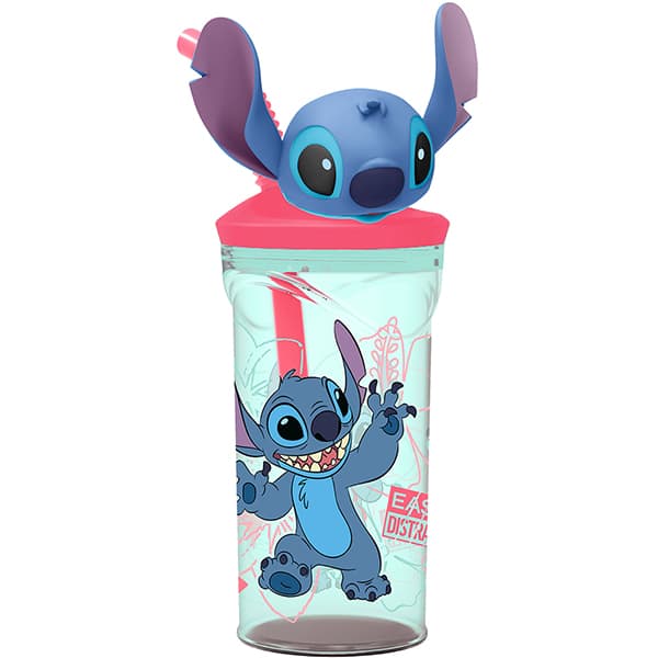 Copo c/canudo Stitch 360ml 26971 Yazi UN 1 UN