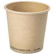 Copo de papel descartável em fibra de bambu 120ml, SW-PE-B4, Hxin - FD 50 UN