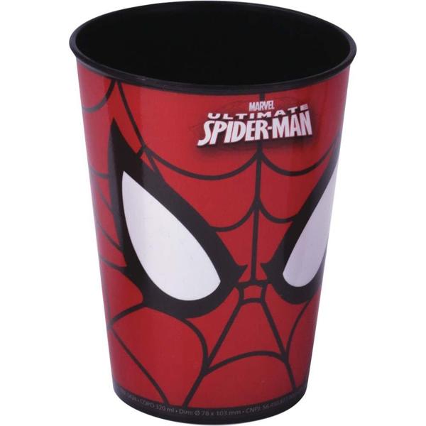 Copo Spider Man - Homem Aranha Spiderman Marvel 320ml Plasutil PT 1 UN