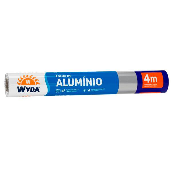 Folha de alumínio 30cmx4m R30X4.0-25 WYDA RL 1 UN