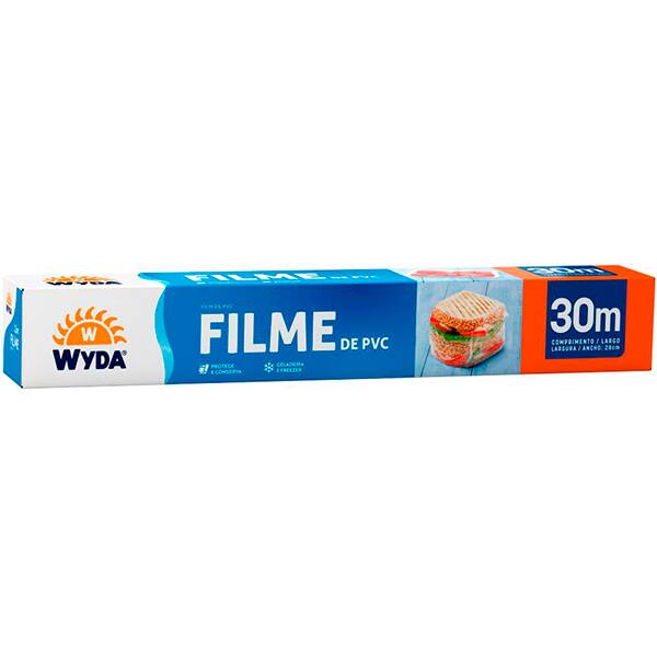 Filme de pvc 28cmx30m PVC30-25 WYDA RL 1 UN