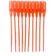 Lacre numerado com dupla trava, 16cm, Vermelho, Protteu - PT 100 UN Lacre numerado com dupla trava, 16cm, Vermelho, Protteu - PT 100 UN