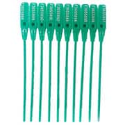 Lacre numerado com dupla trava, 16cm, Verde, Protteu - PT 100 UN Lacre numerado com dupla trava, 16cm, Verde, Protteu - PT 100 UN