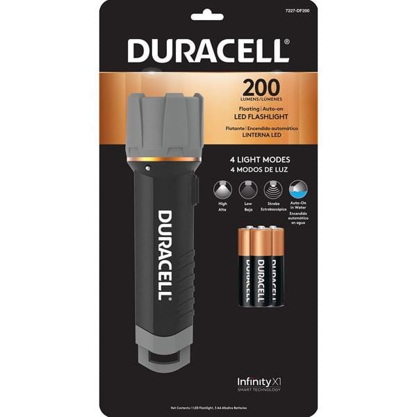 Lanterna com flutuação, 200 lúmens, 7227-DF200, Duracell - BT 1 UN