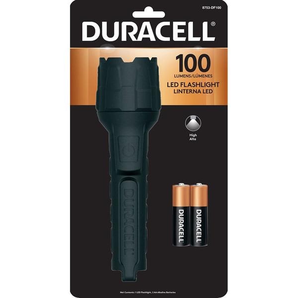 Lanterna de alumínio, Flashlighht, 100 lúmens, 8753-DF100, Duracell - BT 1 UN