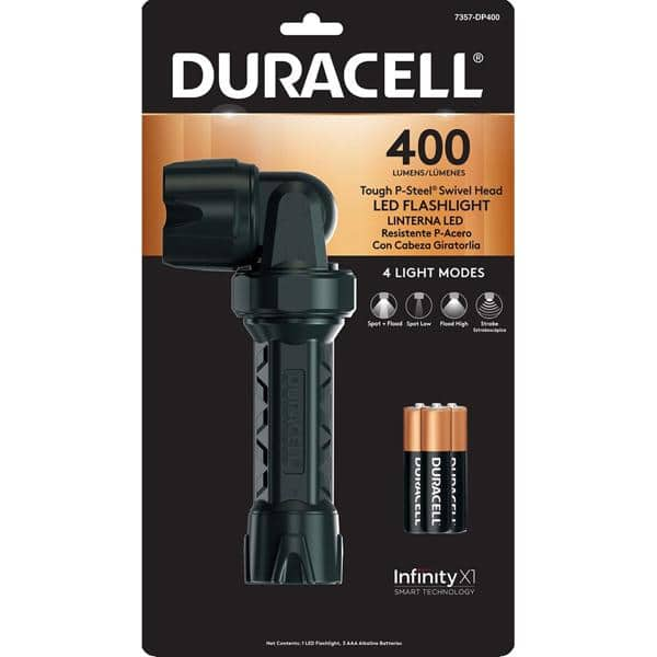 Lanternas Psteel Swivel, 400 lúmens, 7357-DP400, Duracell - BT 1 UN