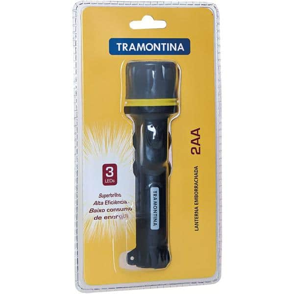 Lanterna plástica com 3 leds, 43757300, Tramontina - BT 1 UN