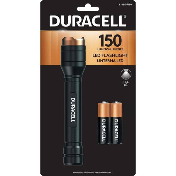 Lanterna de alumínio Flashlight, 150 lúmens, 8319-DF150, Duracell - BT 1 UN