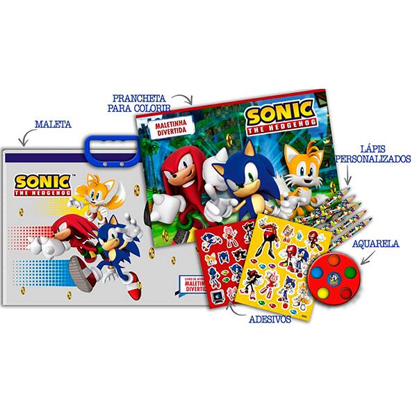 Maleta para colorir Sonic 01-35041 Ed Online PT 1 UN Maleta para colorir Sonic 01-35041 Ed Online PT 1 UN