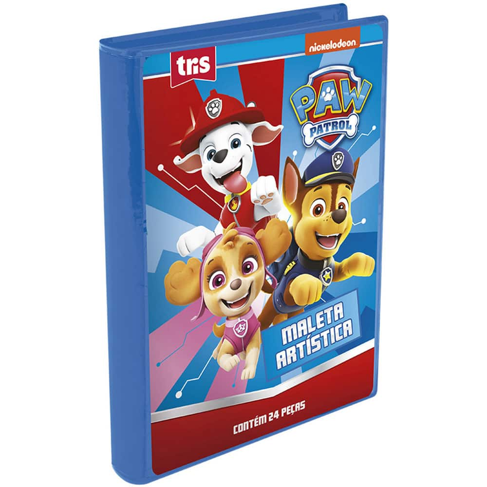 Livro infantil colorir patrulha canina c 50 adesivo