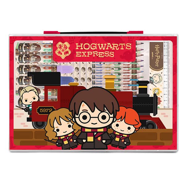 Maleta para colorir Harry Potter com 68 itens, Spiral Kids - CX 68 UN Maleta para colorir Harry Potter com 68 itens, Spiral Kids - CX 68 UN