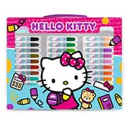 Maleta para colorir Hello Kitty com 150 itens, Spiral Kids - CX 150 UN