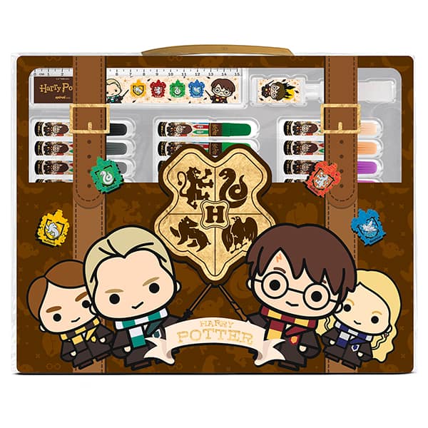 Maleta para colorir Harry Potter com 150 itens, Spiral Kids - CX 150 UN Maleta para colorir Harry Potter com 150 itens, Spiral Kids - CX 150 UN