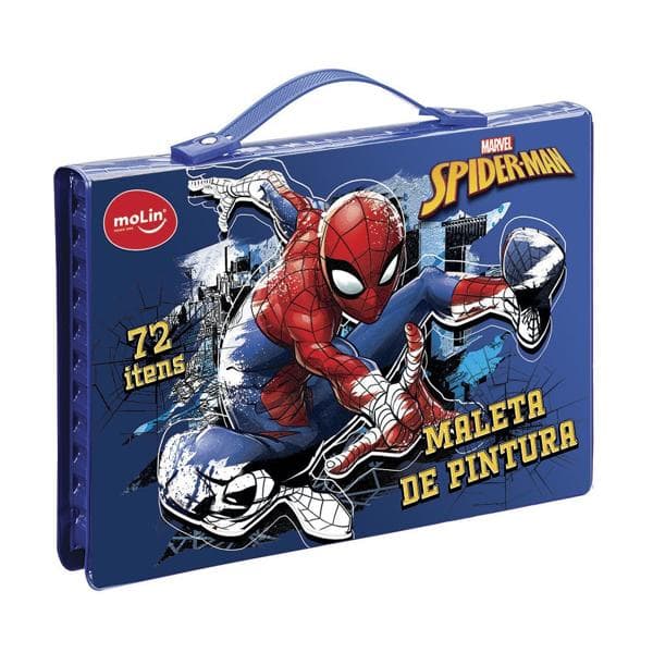 Maleta para colorir Homem Aranha Spiderman Marvel retangular sortido 5280 Molin PT 1 KT