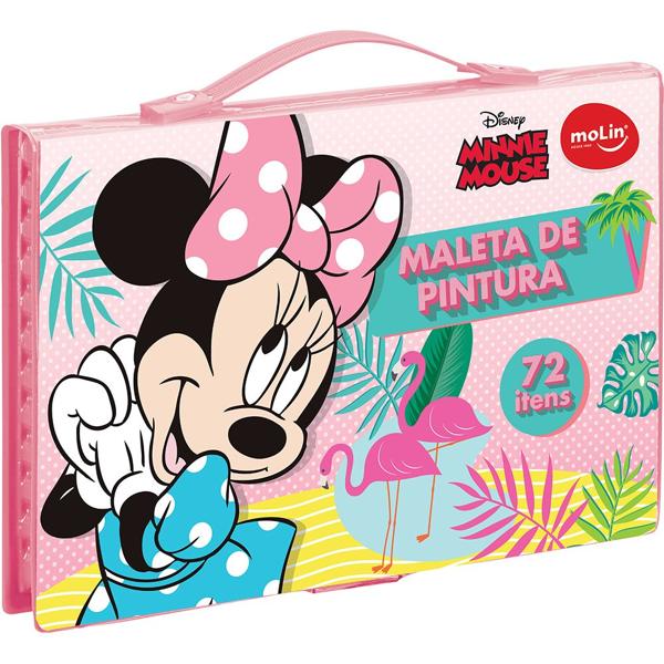 Maleta Para Colorir Disney Minnie Retangular Sortido 22335 Molin - CX 1 KT