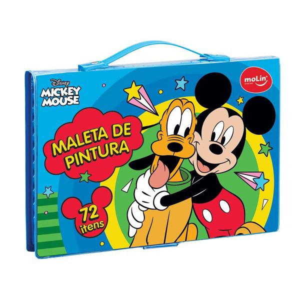 Maleta Para Colorir Disney Mickey Retangular 20036 Molin - PT 1 KT