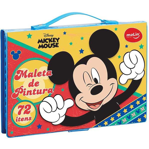 Maleta Para Colorir Disney Mickey Retangular 20036 Molin - PT 1 KT