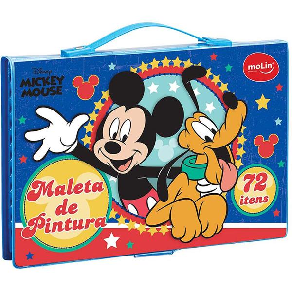 Maleta Para Colorir Disney Mickey Retangular 20036 Molin - PT 1 KT